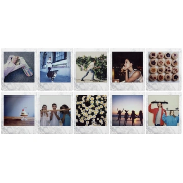 Moment.fotoplokšt. instax SQUARE WHITEMARBLE (10pl