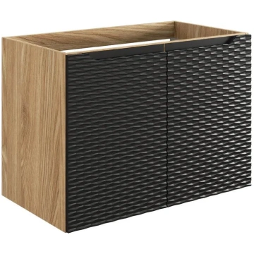 Vannas skapītis COMAD Ocean Black 82-80-2D, ozola/