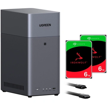 Ugreen DH2300 + 2x 6TB Seagate IronWolf HDD Bundle