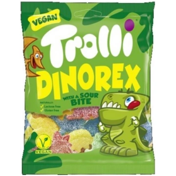 TROLLI želejkonfektes Dinorex, 100g