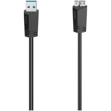Hama Micro-USB Cable, 5 Gbit/s, 1,5 m, melna - Vad