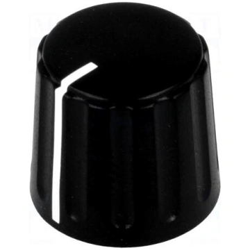 Knob | conical,with pointer | ABS | Øshaft: 6mm | 