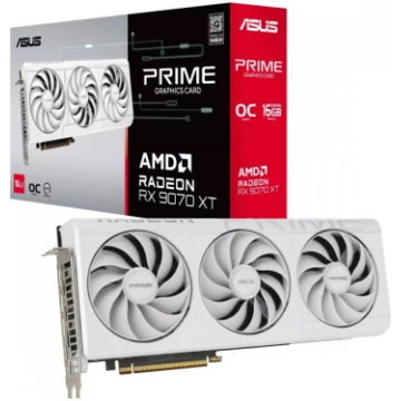 ASUS Prime -RX9070XT-O16G-WHITE AMD Radeon RX 9070