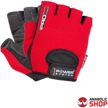 Power System Gloves Mans Pro Grip L Red