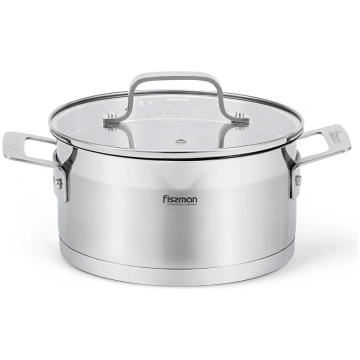 Katls FOBUS 24x12 cm / 5.3 l ar stikla vāku Fissma