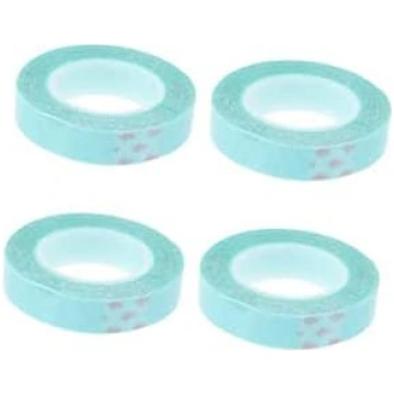 FRCOLOR 12 ruļļi parūku divpusējā lentes zila matu