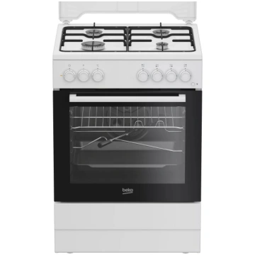 Brīvstāvoša plīts BEKO FBST62110DW — gāzes virsma 