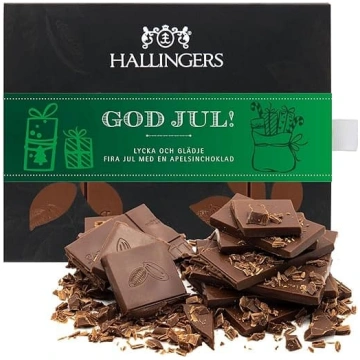 Hallingers God Jul, zaļā krāsā – zviedru valodā –