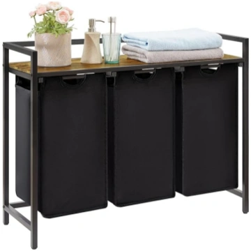 Lifewit veļas grozs ar 3 nodalījumiem, 120L/40x3L