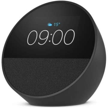 Radio modinātājs Amazon Echo Spot 2024, melna krās
