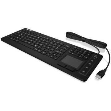 Industrial keyboard, Backlit, USB, Touchpad, 2 mou