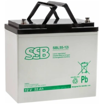 SSB SBL 55-12i 12V 55Ah AGM buferakumulators bez a