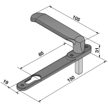 MANIGLIA WELKA 08600040 ASSA ABLOY