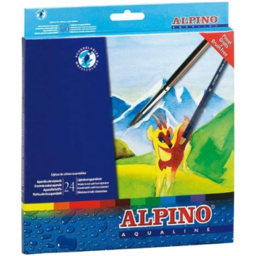 Krāsainie zīmuļi Alpino Aqualine, 24 gab