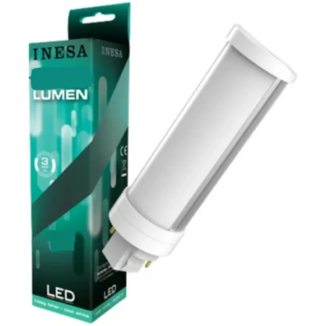 LED spuldze, G24d G2, 2-pins, 6W, 540lm, 6000K, 12