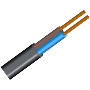 Elektrības kabelis melns 2*1.0 BVV-PLL (008103) | 