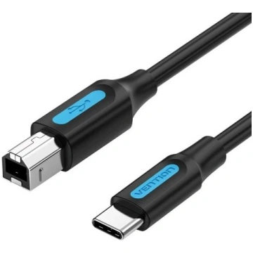 USB 2.0 printer cable, male type C to male B, 2 m 