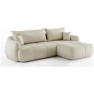 Quel Corner Sofa with Sleep Function and Bed Box, 