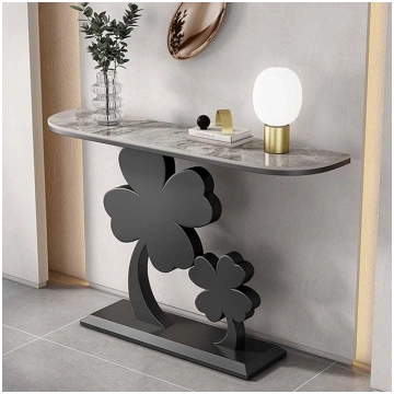 Four Leaf Clovers Glam Halbmond-Konsole, Sofatisch