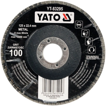 Ziedlapiņu slīpēšanas aplis 125mm-P60 (YT-83293)