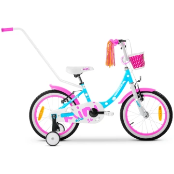 Bērnu velosipēds TABOU Mini Alu, 14" zili rozā
