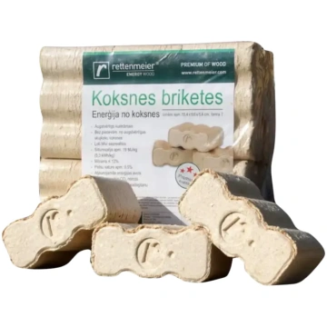 Kokskaidu briketes Premium, 10kg OZOKO