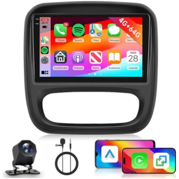 Hodozzy 4G + 64G auto radio Opel Vivaro B 2014-201
