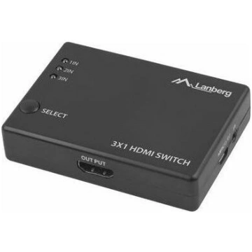 Lanberg SWITCH VIDEO LANBERG 3X HDMI + PORT MICRO 