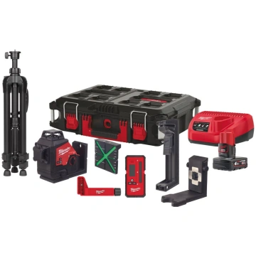 Milwaukee krustveida lāzers M12 3PLKIT-401P
