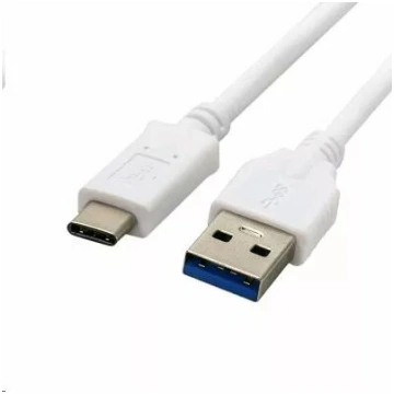 USB 3.0 kabelis c-tech AM uz USB Type-C 2 m balts 