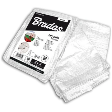Pastiprināta nojume Bradas White, 3 x 5 m, 90 g/m²