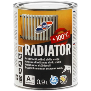 Radiatora krāsa, radiatori Rilak Radiator, balts k