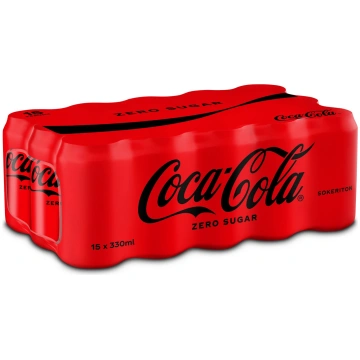 Coca-Cola Zero Soft Drink 330 ml, 15-pack 64156005
