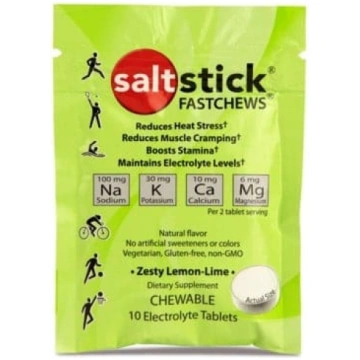 SaltStick Fastchews 10 tabletes Citrons/Laims