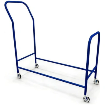 Robuster Rollwagen aus Metall mit 4 Lenkrollen, Au
