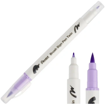 Mapķieris PENTEL Pisak Brush Dwustronny Heliotrop 
