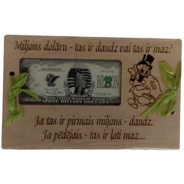 Koka aploksne naudas dāvināšanai Tavs pirmais milj