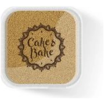 Dekori cukura pērlītes mini zelta 550g CAKE&BAKE [