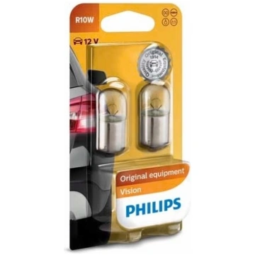 PHILIPS autospuldze 12V R10W, 2 gab. blisteris