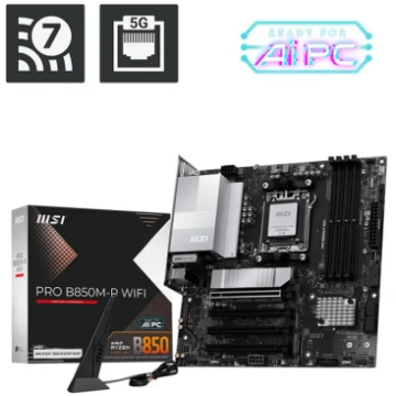 Mātesplate MSI PRO B850M-P WIFI micro ATX, AMD B85