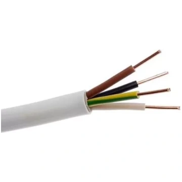 KABELIS MONOLĪTAIS NYM 4x1.5 balts