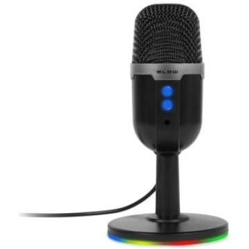 Studio microphone with BLOW LED stand
