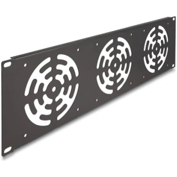 Delock 19″ Rack Cover for 3 fans 120 x 120 mm 3U d