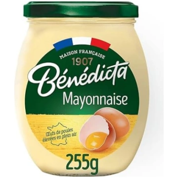 Benedicta majonēze „Nature“ 266 ml stikla burciņā 