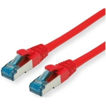 Value S/FTP Patch Cord Cat.6A (Class EA), red, 0.3