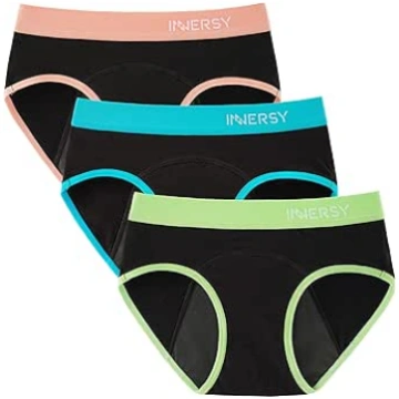 INNERSY Period Underwear Girls Cotton Leak-Proof U