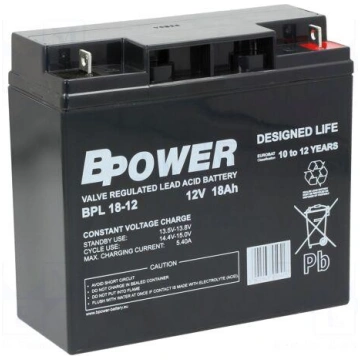 Re-battery: acid-lead | 12V | 18Ah | AGM | mainten