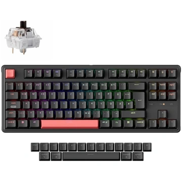 Keychron C3 Pro QMK/VIA trīsdimensiju tastatūra, p