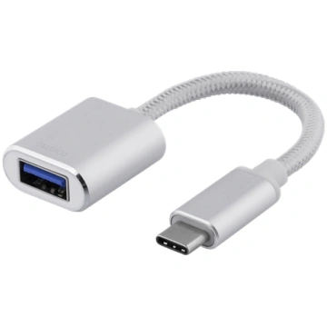 DELTACO USB-C 3.1 Gen 1 to USB-A OTG adapter, 3A, 