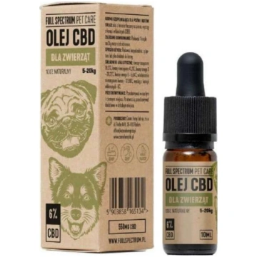 Full Spectrum Olej CBD dla zwierzat 6% 10 ml FULL 